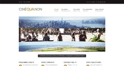 Desktop Screenshot of cinequanon.com